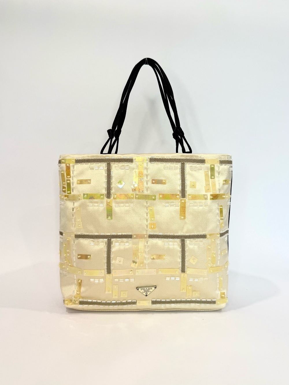 RARE Prada Sequin and Beaded Mini Satin Bag